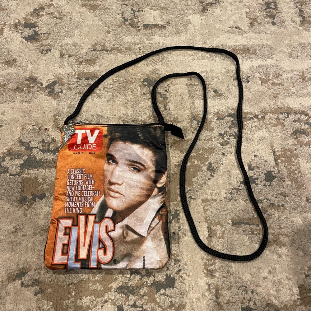 Vintage 2003 “Elvis” TV Guide Crossbody Purse